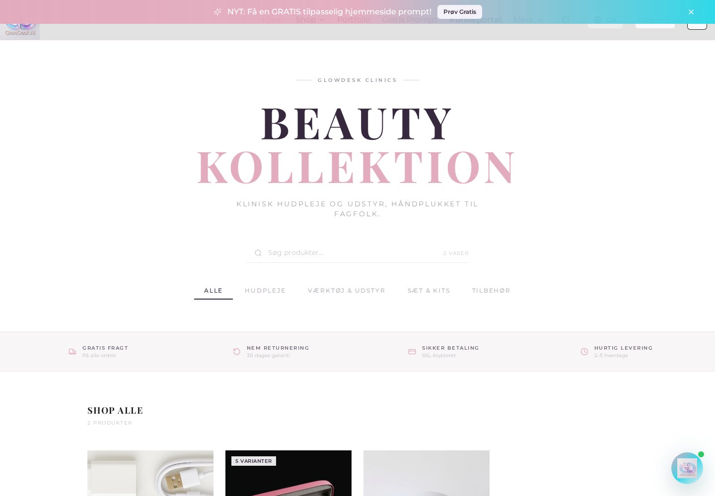 GlowDesk — AI / E-commerce / Digital Product project by Miriam Brand Studio